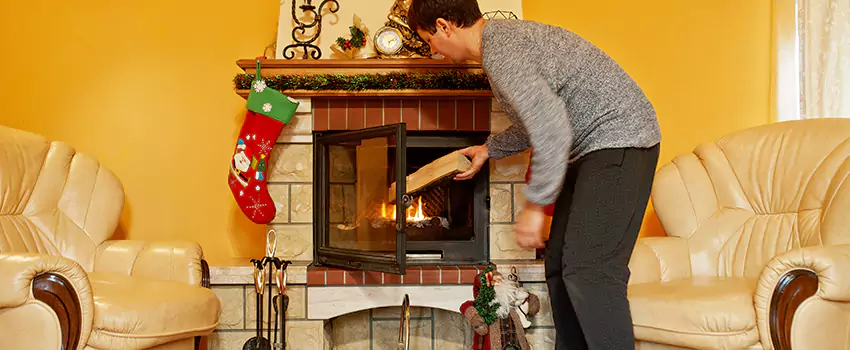 Rusted Metal Fireplace Restoration in El Mirage, Arizona
